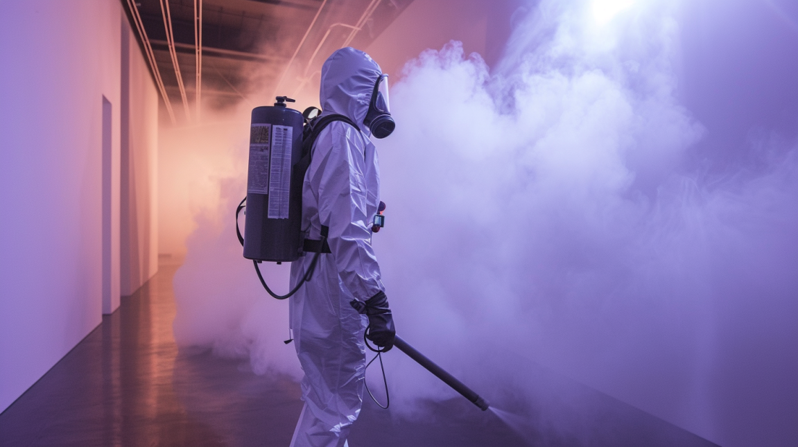 Equipo profesional de fumigación